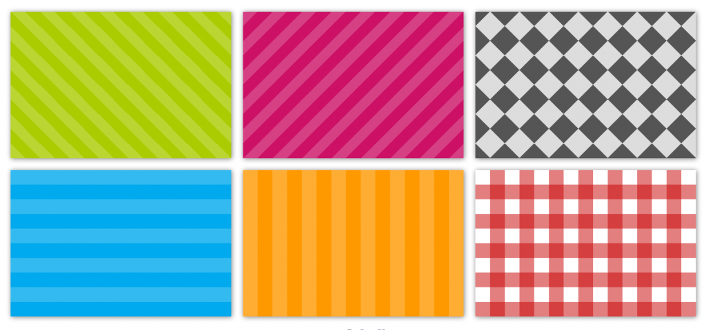 Screenshot of the CSS3 patterns I came up with